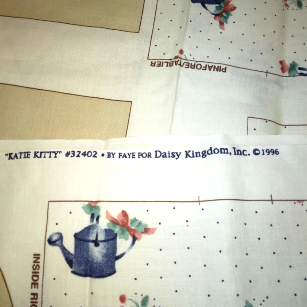 FABRIC Katie Kitty #32402 Fabric Panel for Daisy Kingdom by Faye Make a Kitty